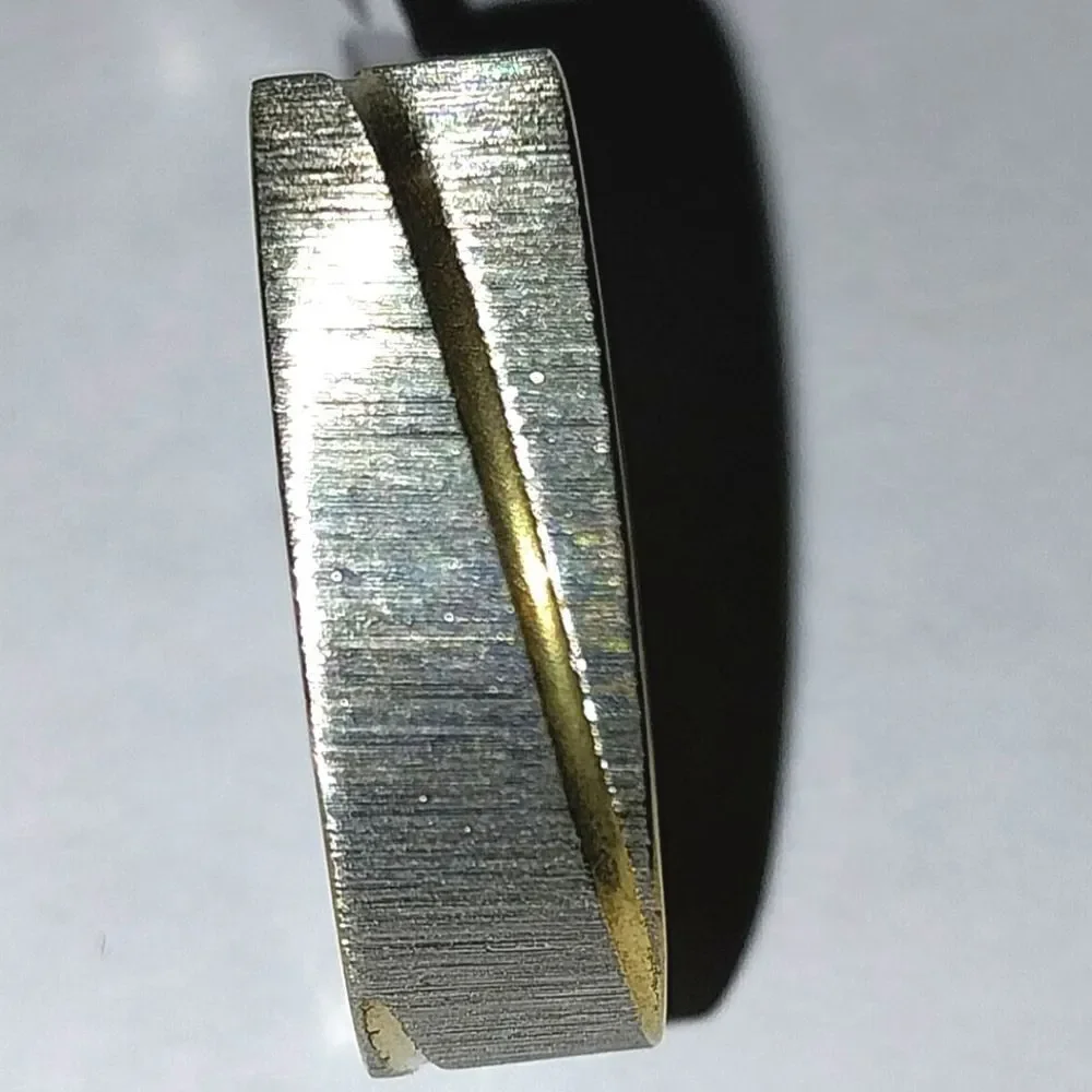 Stainless steel wide band hypoallergenic nickel free Men's ring sz 11